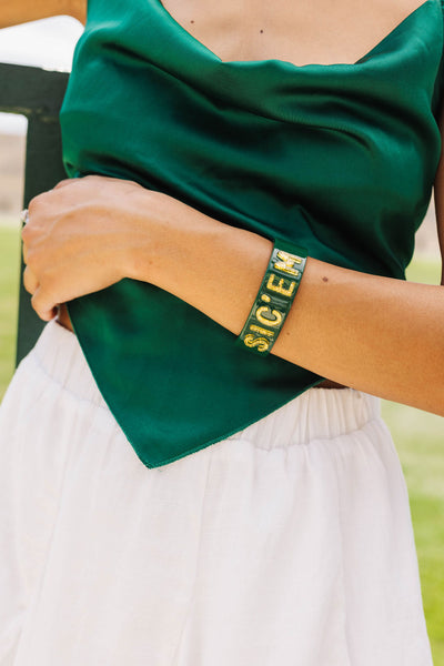 Baylor University Green SIC’EM Cuff