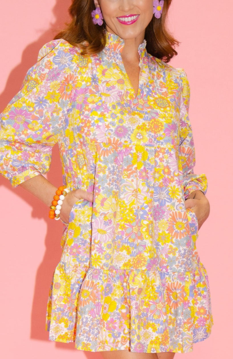 BC Bib Dress - Colorful Poppy