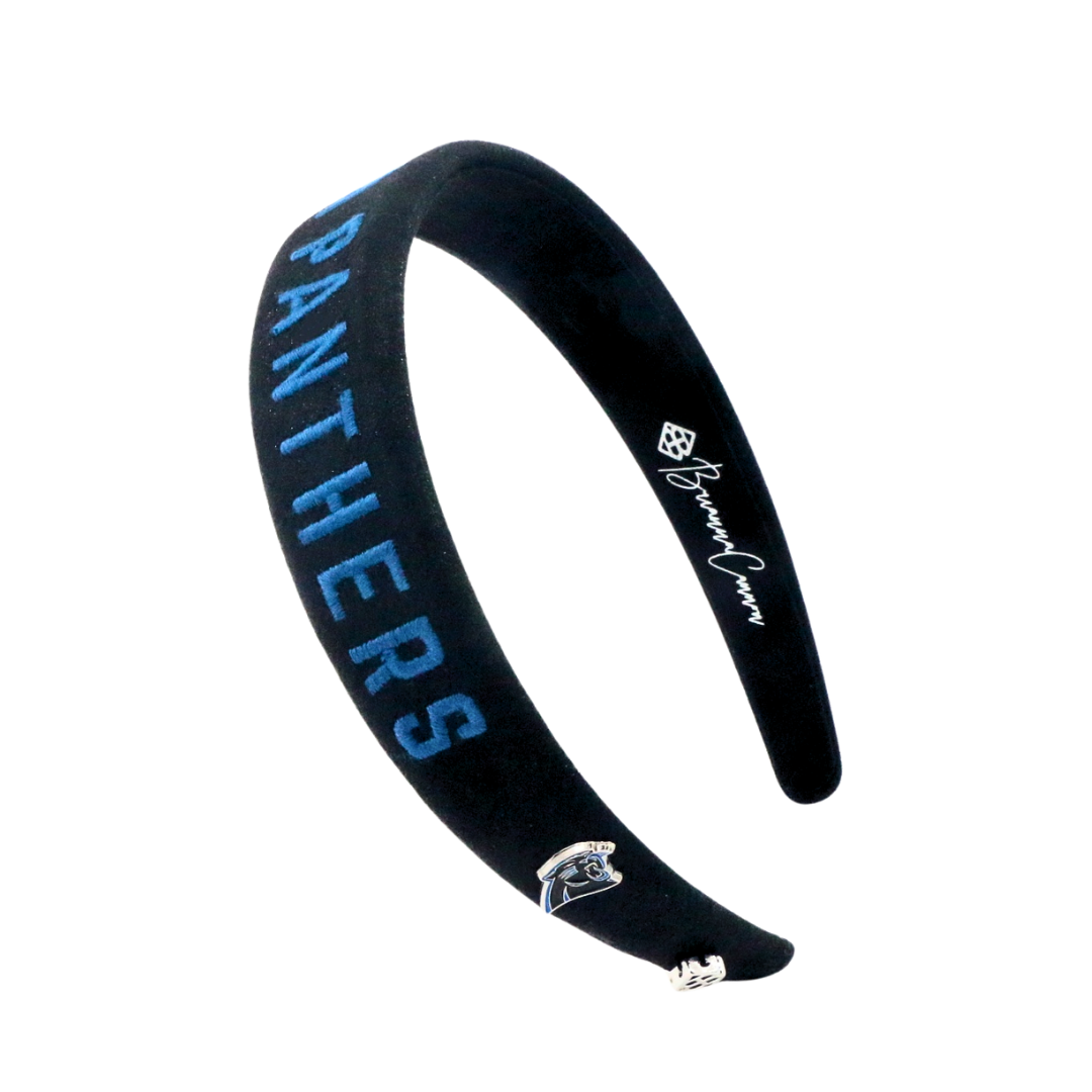 Carolina Panthers Thin Embroidered Headband