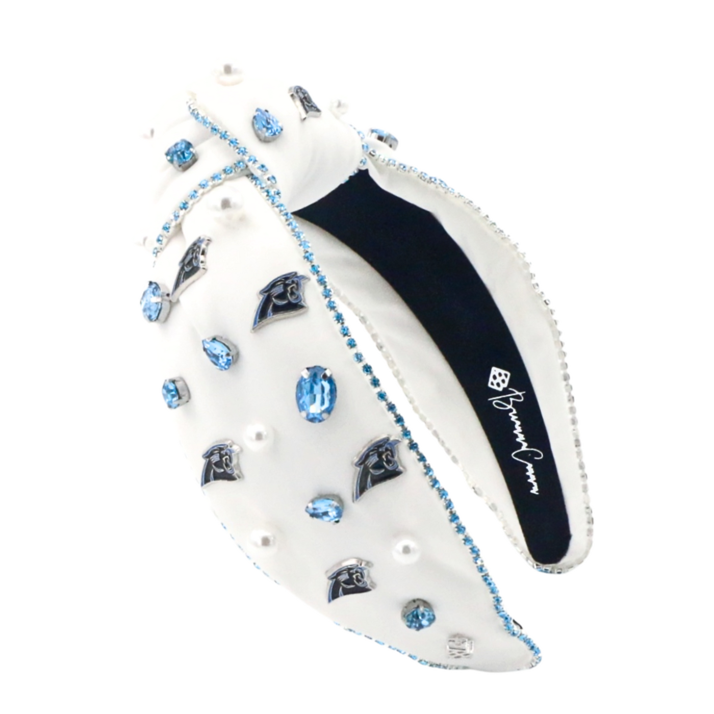 Carolina Panthers White Logo Headband