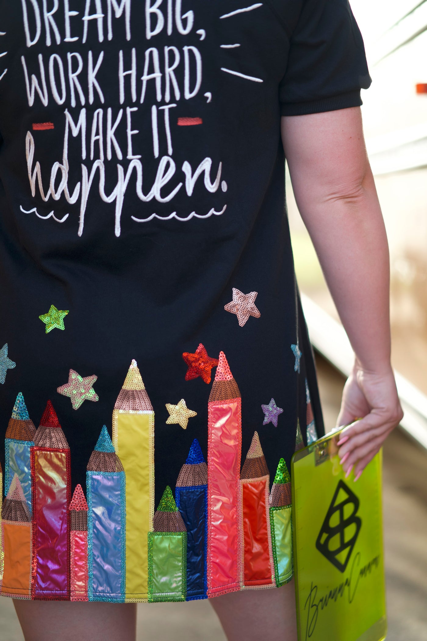 School Days Black Colored Pencil Dress