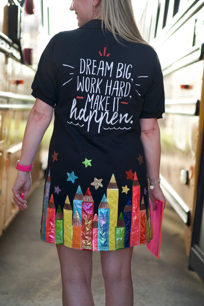 School Days Black Colored Pencil Dress