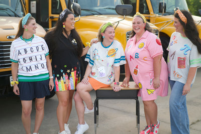 School Days Pink Stickers Dress