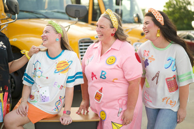 School Days Pink Stickers Dress