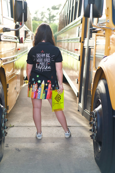 School Days Black Colored Pencil Dress