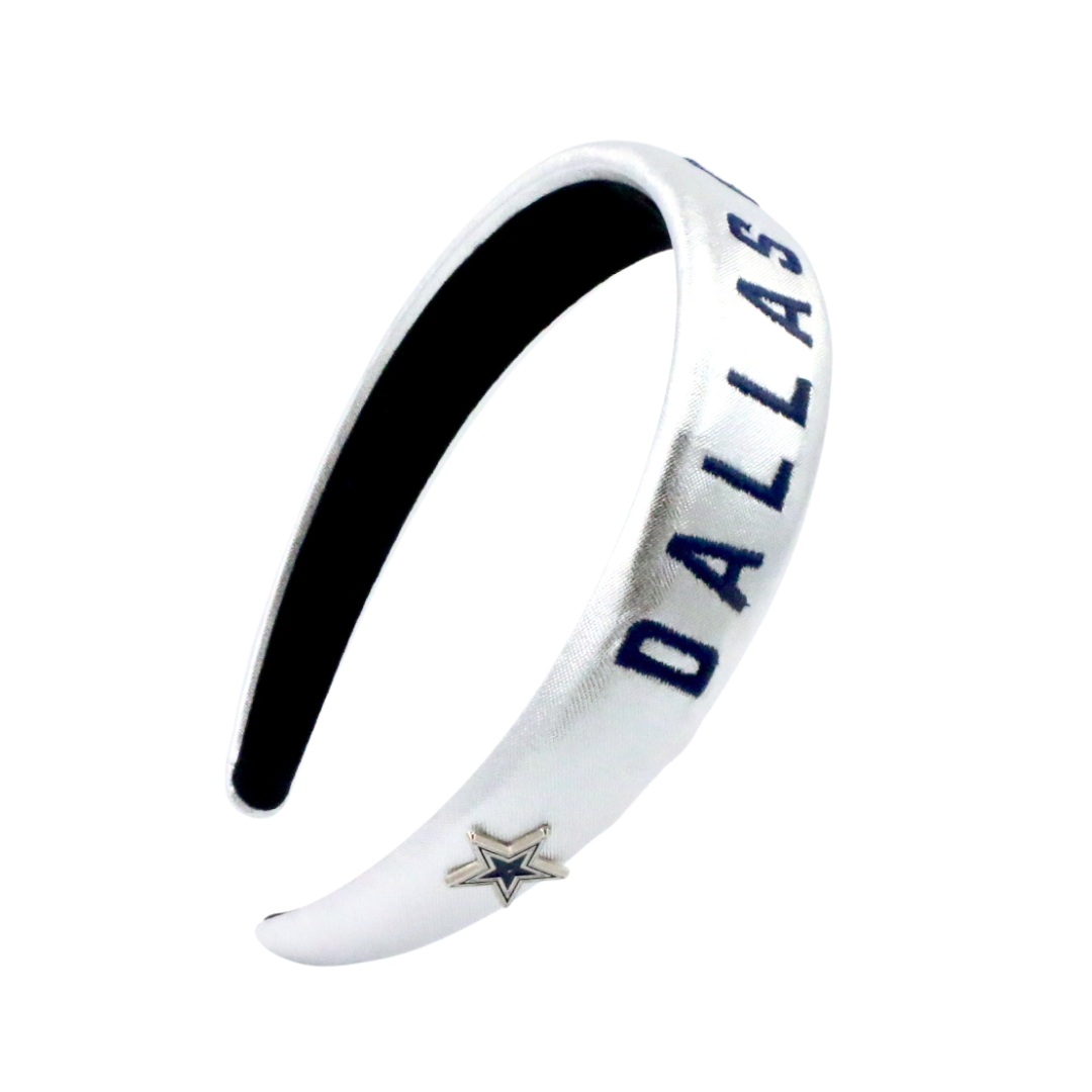 Dallas Cowboys Thin Embroidered Headband