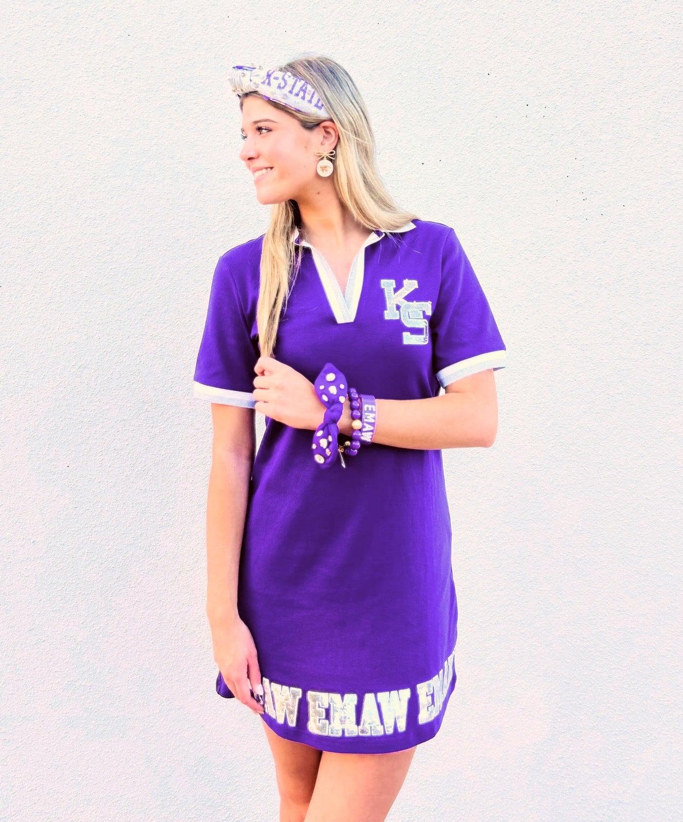 Kansas State BC Club Dress with Wildcat Logo