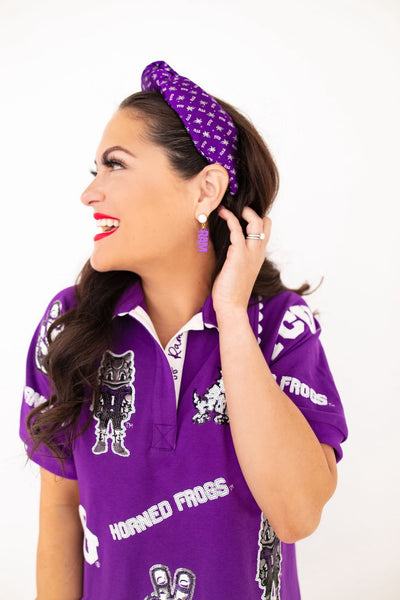TCU Logo Patch Dress