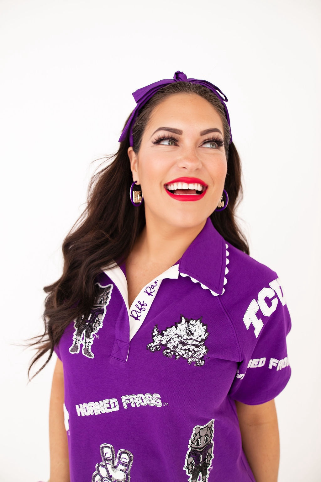 TCU Logo Patch Dress