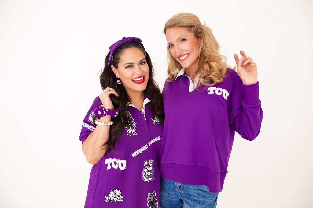 TCU Logo Patch Dress