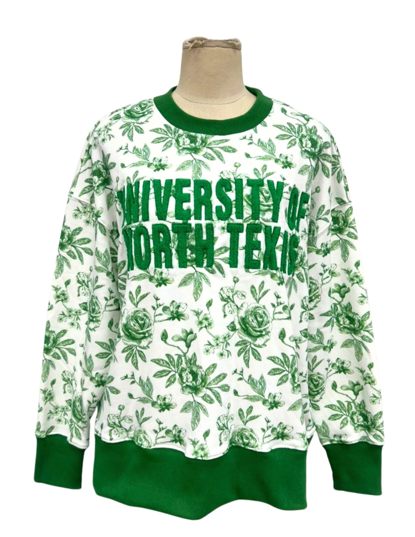 North Texas Floral Toile Sweatshirt PRE-ORDER (Est. Ship 12/22)