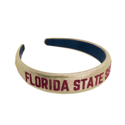 Florida State Gold Thin Embroidered Headband