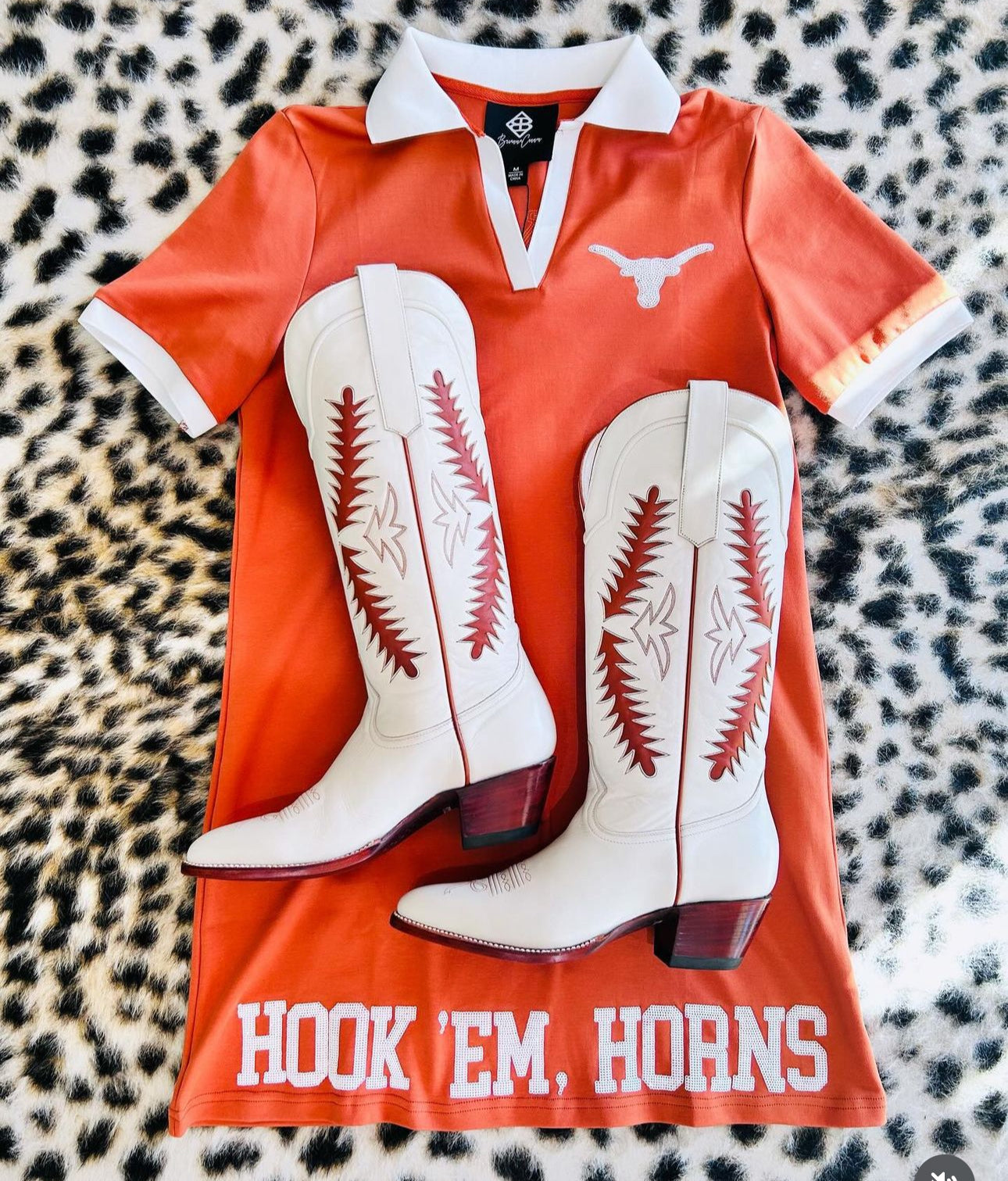 Texas BC Club Dress with Longhorn