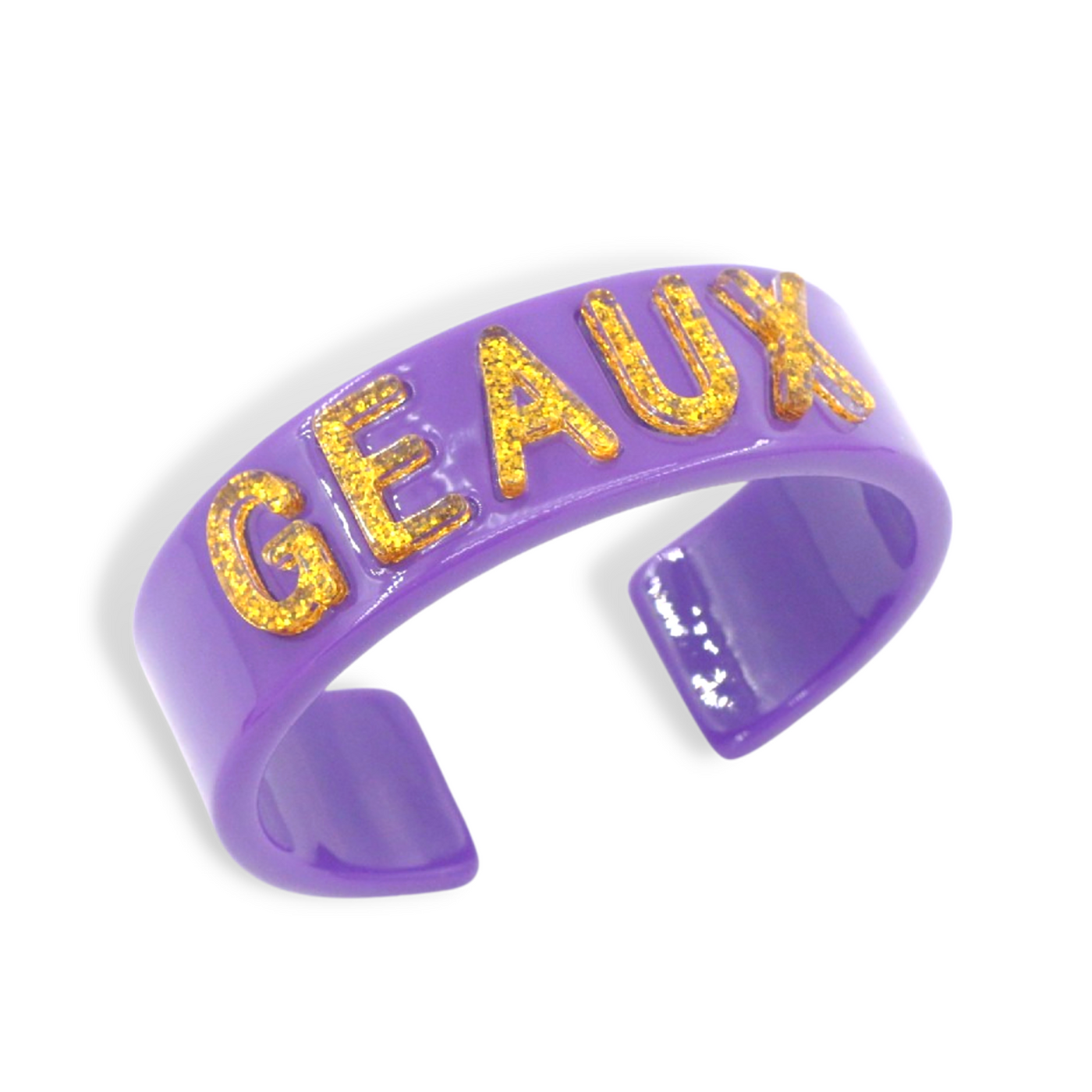 Louisiana State University Purple GEAUX Cuff