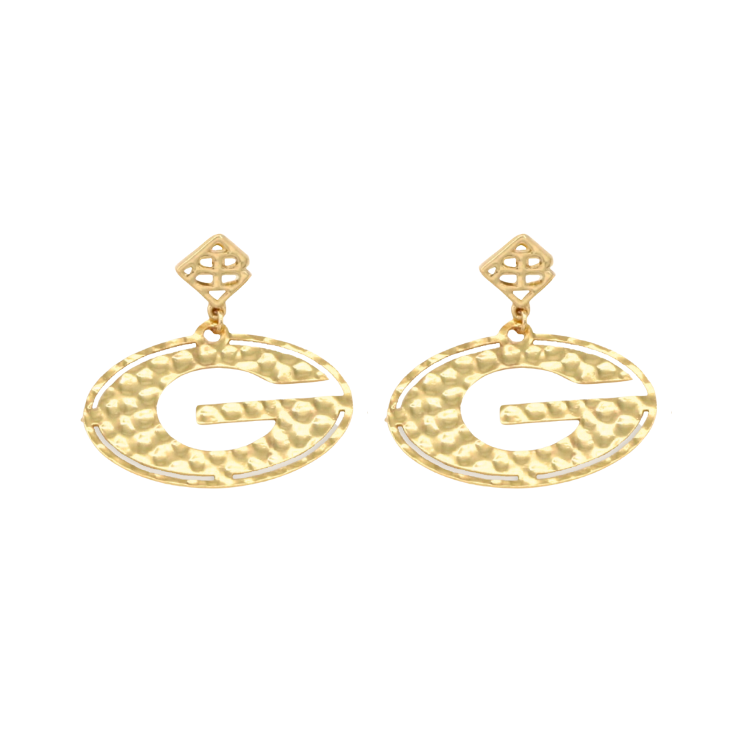 Georgia Gold Power G Earring with BC Logo