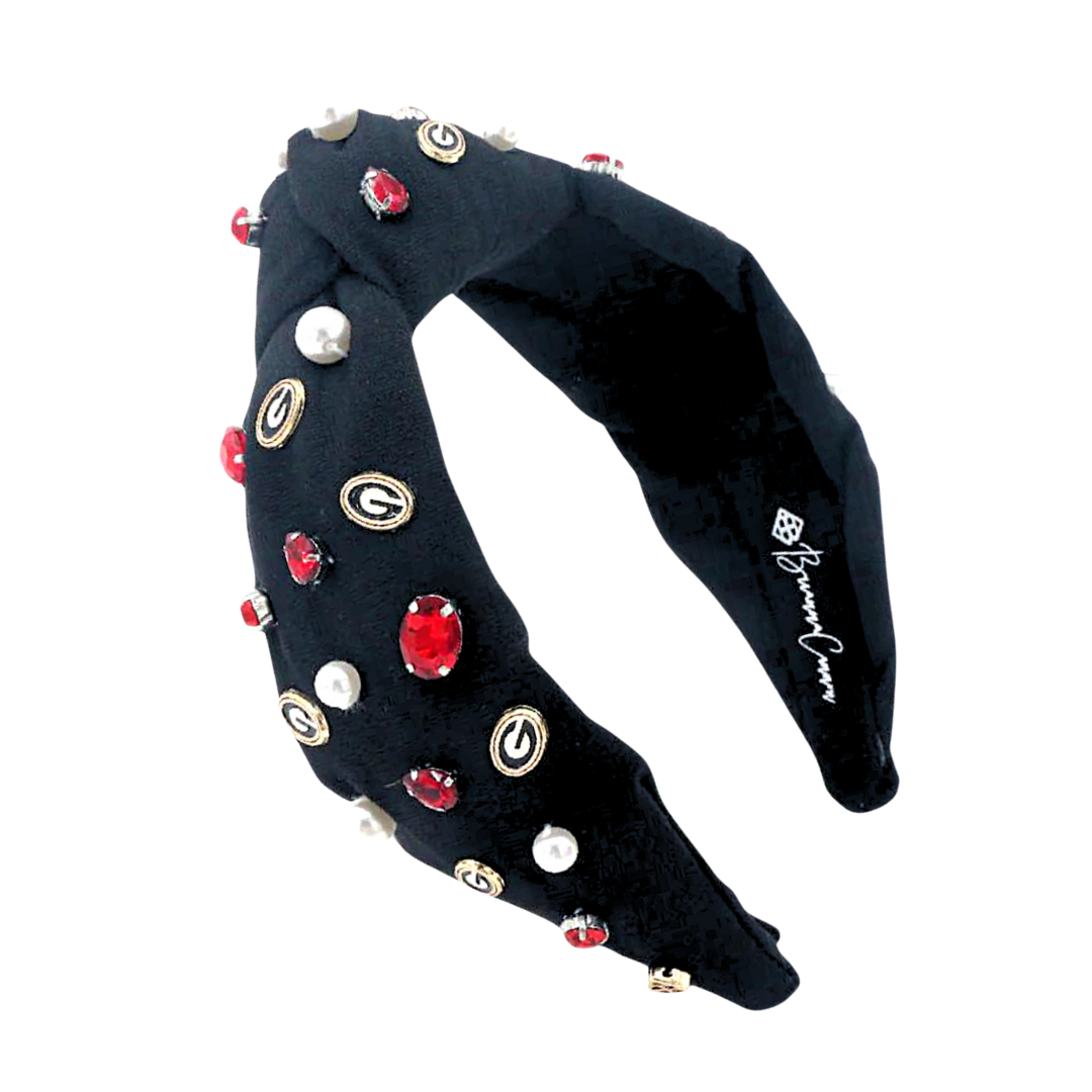 Georgia Black Logo Headband