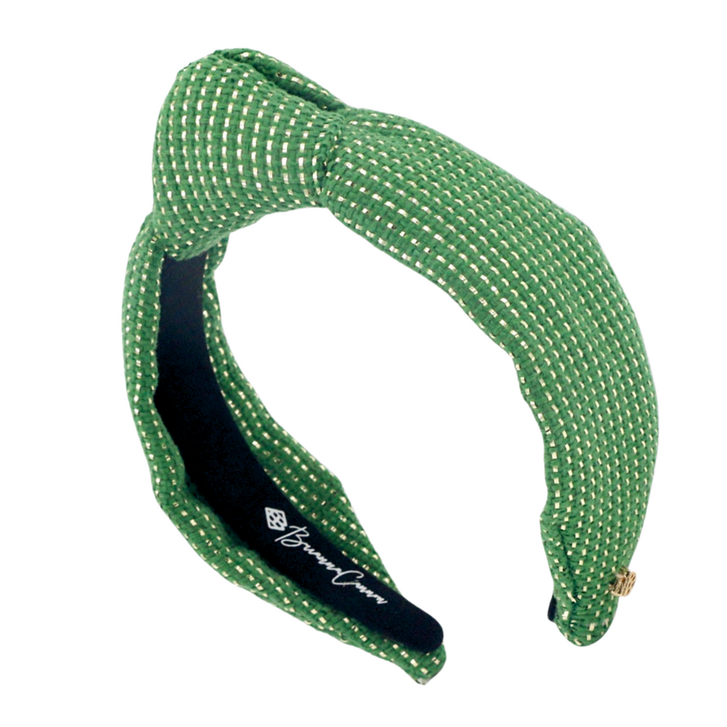 Brianna Cannon Tweed Headband Green Multi colored Crystals & Beads  New Gift Idea: Brianna Cannon Holiday Headbands - Talking With Tami main image 3