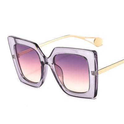 Retro Lavender Square Frame BC Sunglasses