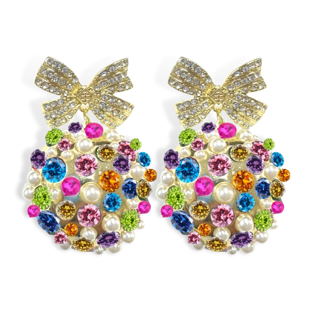 Multi-Color Ornament Earrings