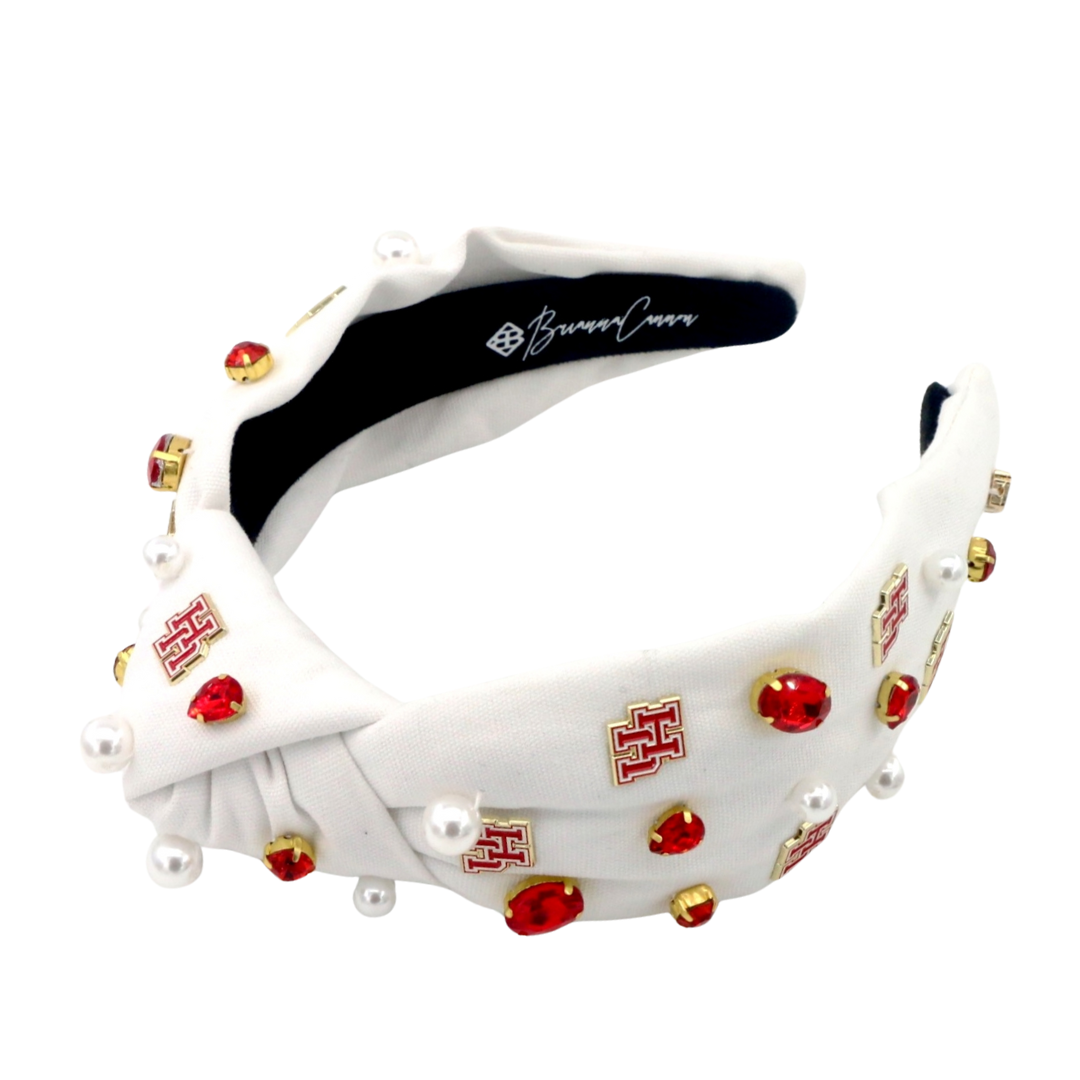 Houston White Logo Headband