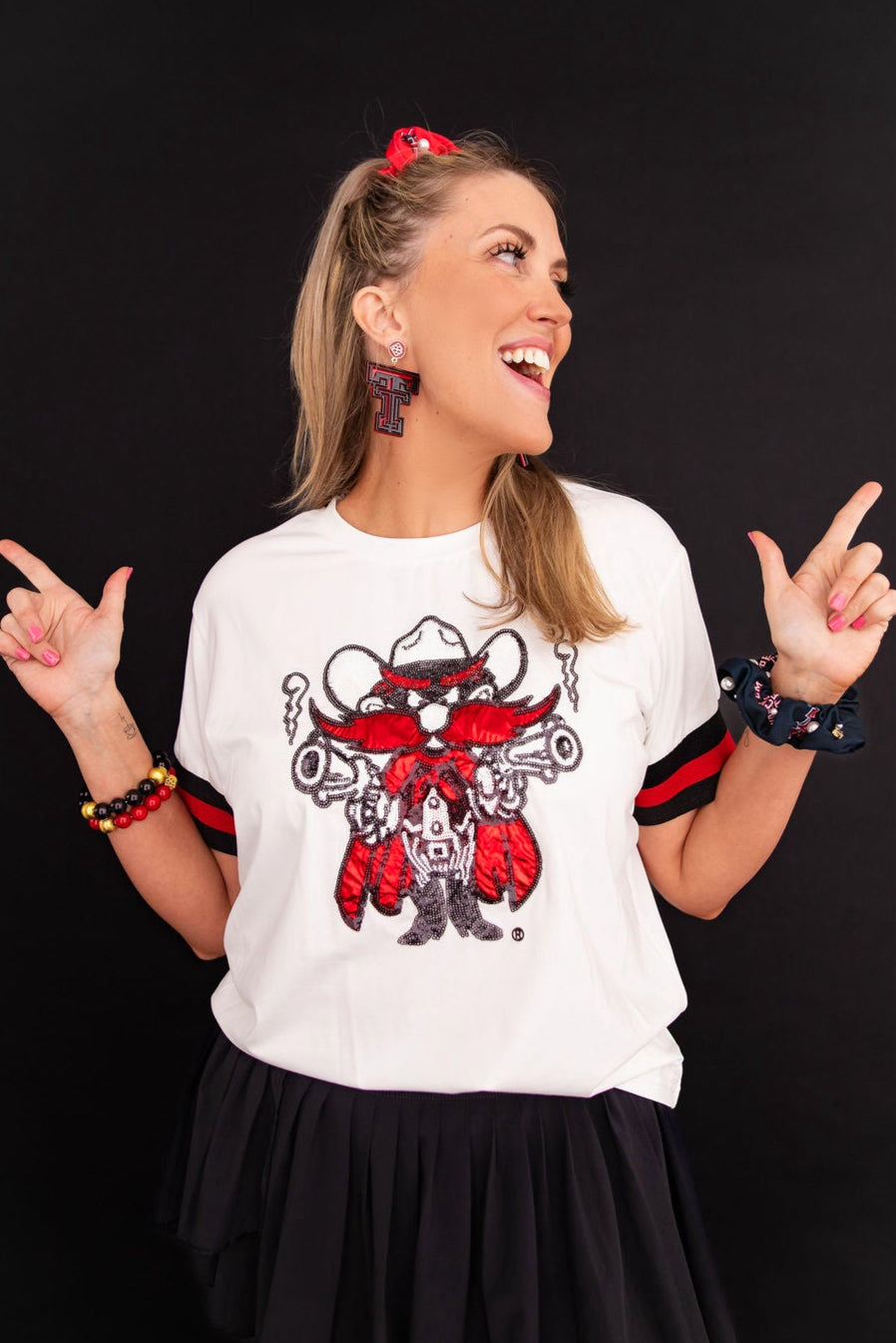 Texas Tech Sparkle Logo T-Shirt