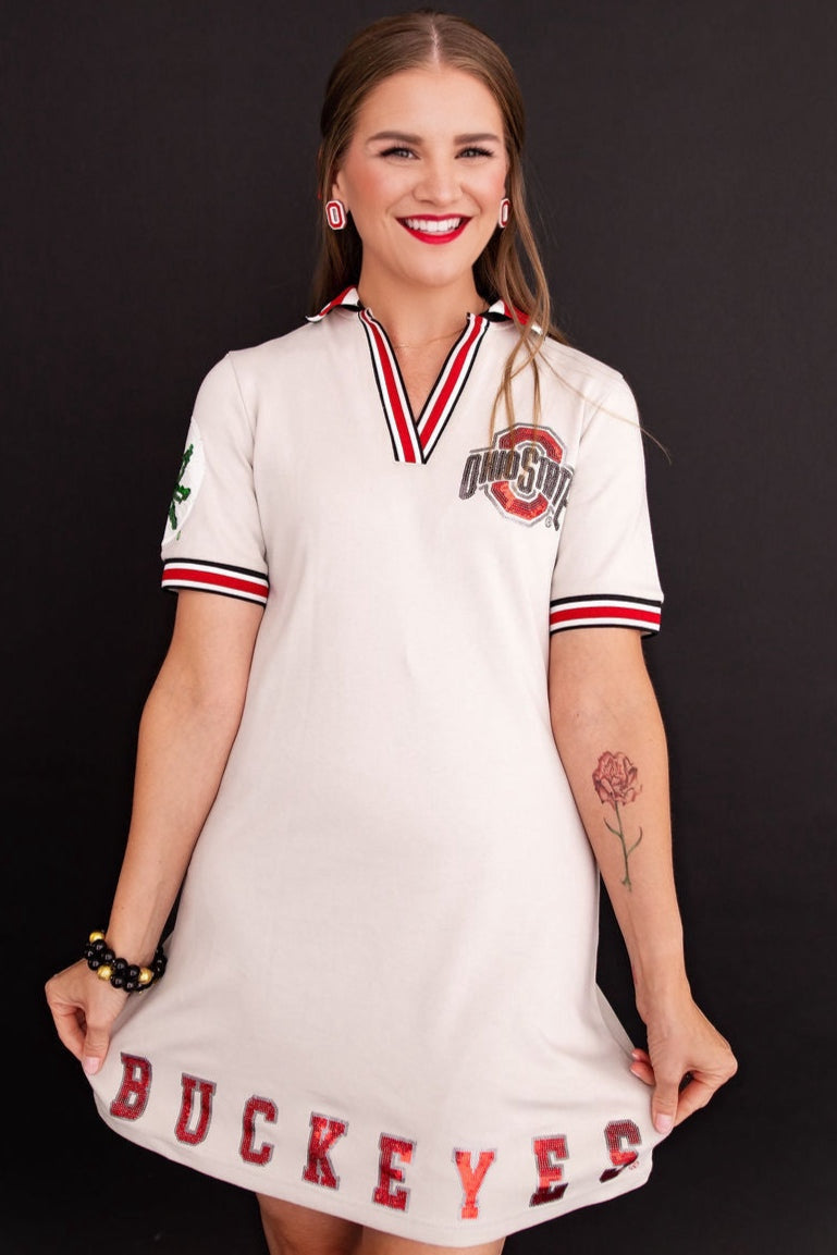Ohio State BC Club Dress with Buckeye Logo