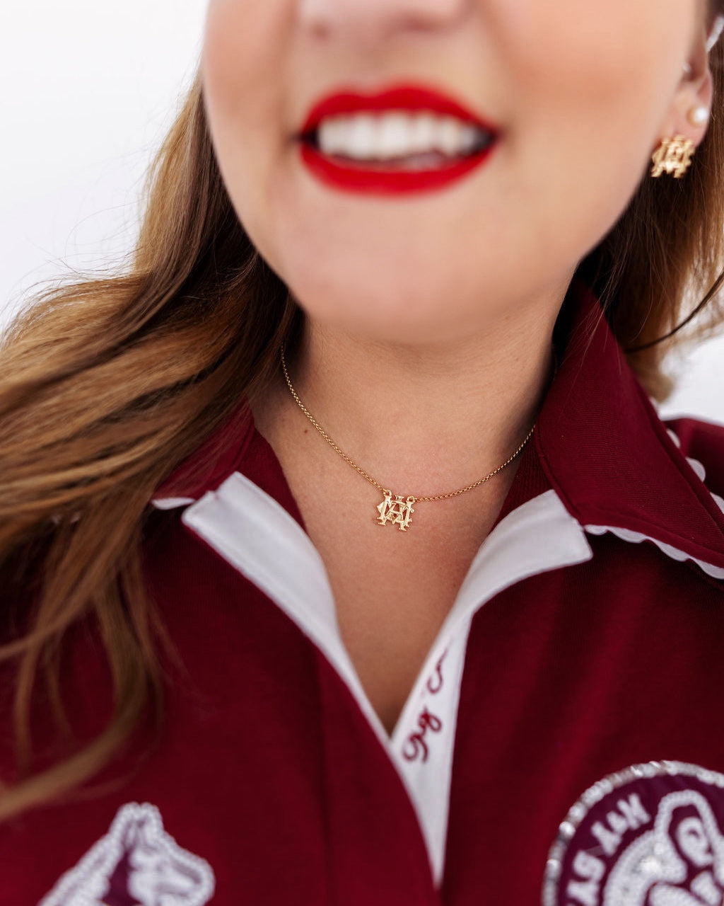College Vault Texas A&M Stud & Necklace Set