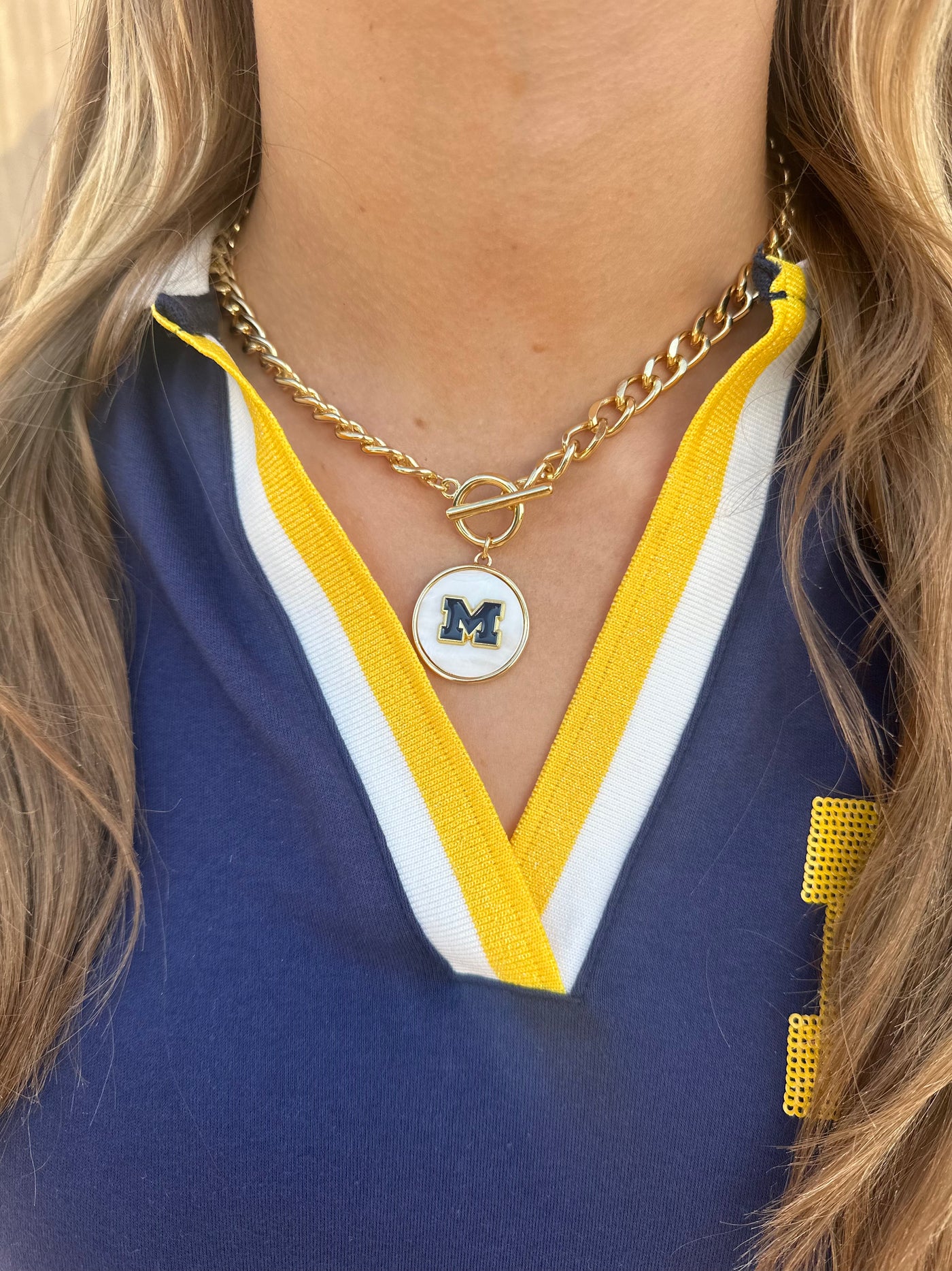 Michigan Logo Necklace