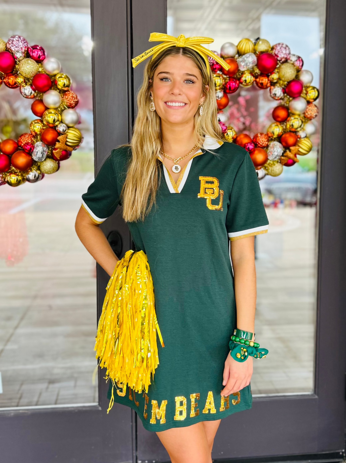 Baylor BC Club Dress with Bear Logo