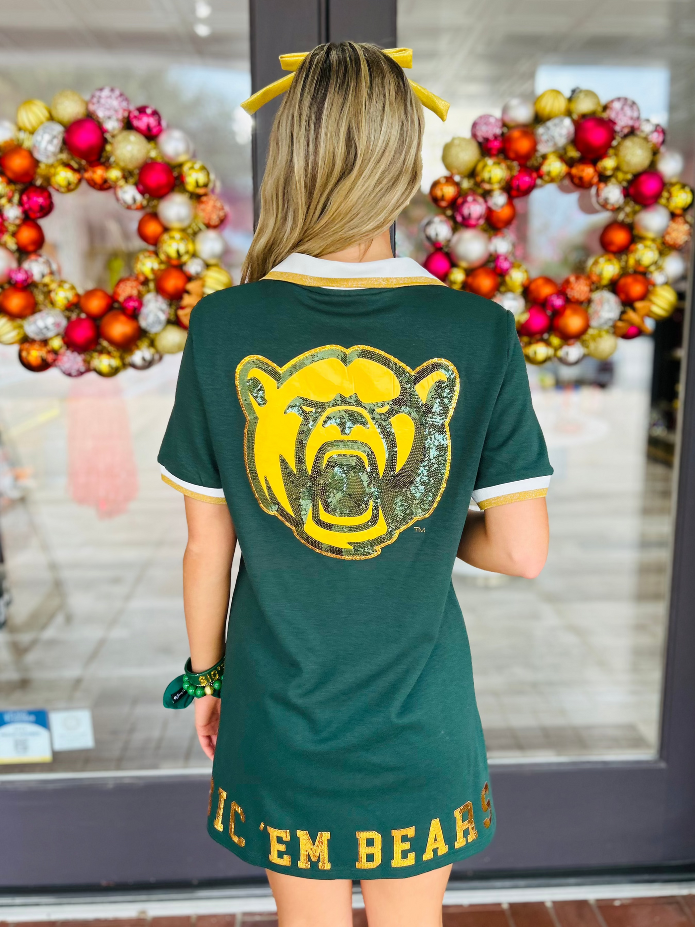 Baylor BC Club Dress with Bear Logo