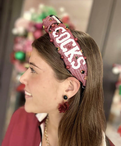 University of South Carolina Mini Garnet Gamecock Earrings