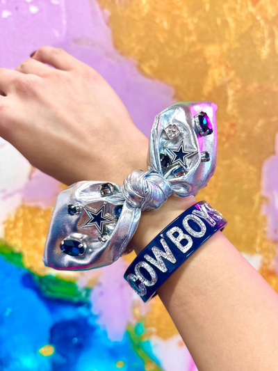 Navy and Silver COWBOYS Cuff