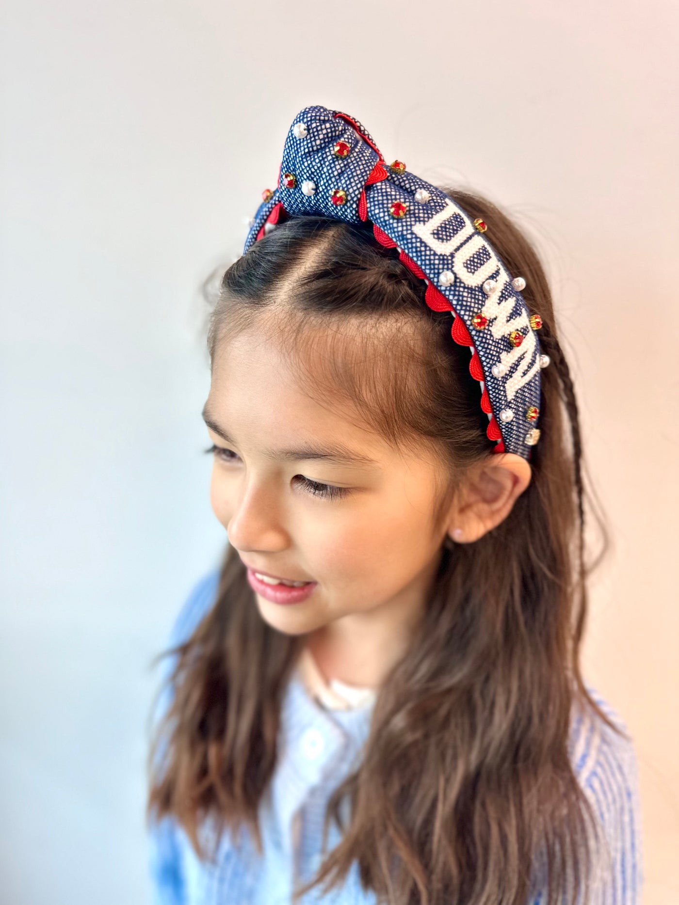 Arizona BEAR DOWN Child Cross Stitch Headband