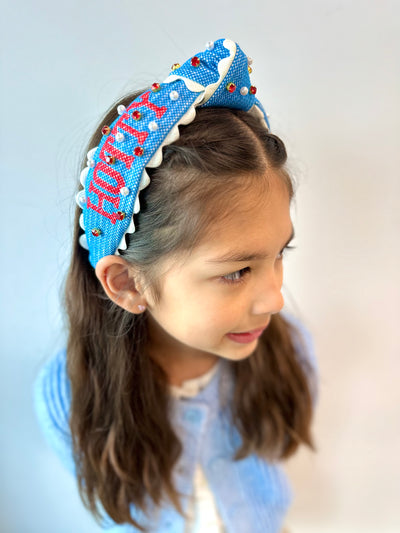 Ole Miss Child Size HOTTY TODDY Cross Stitch Headband