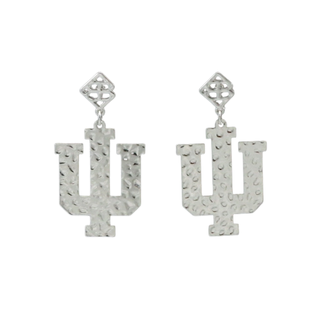 Indiana Silver Logo Earring with BC Logo