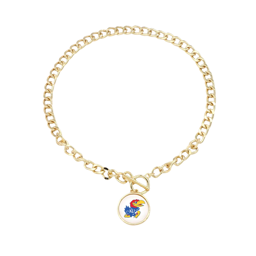 University of Kansas Logo  Necklace