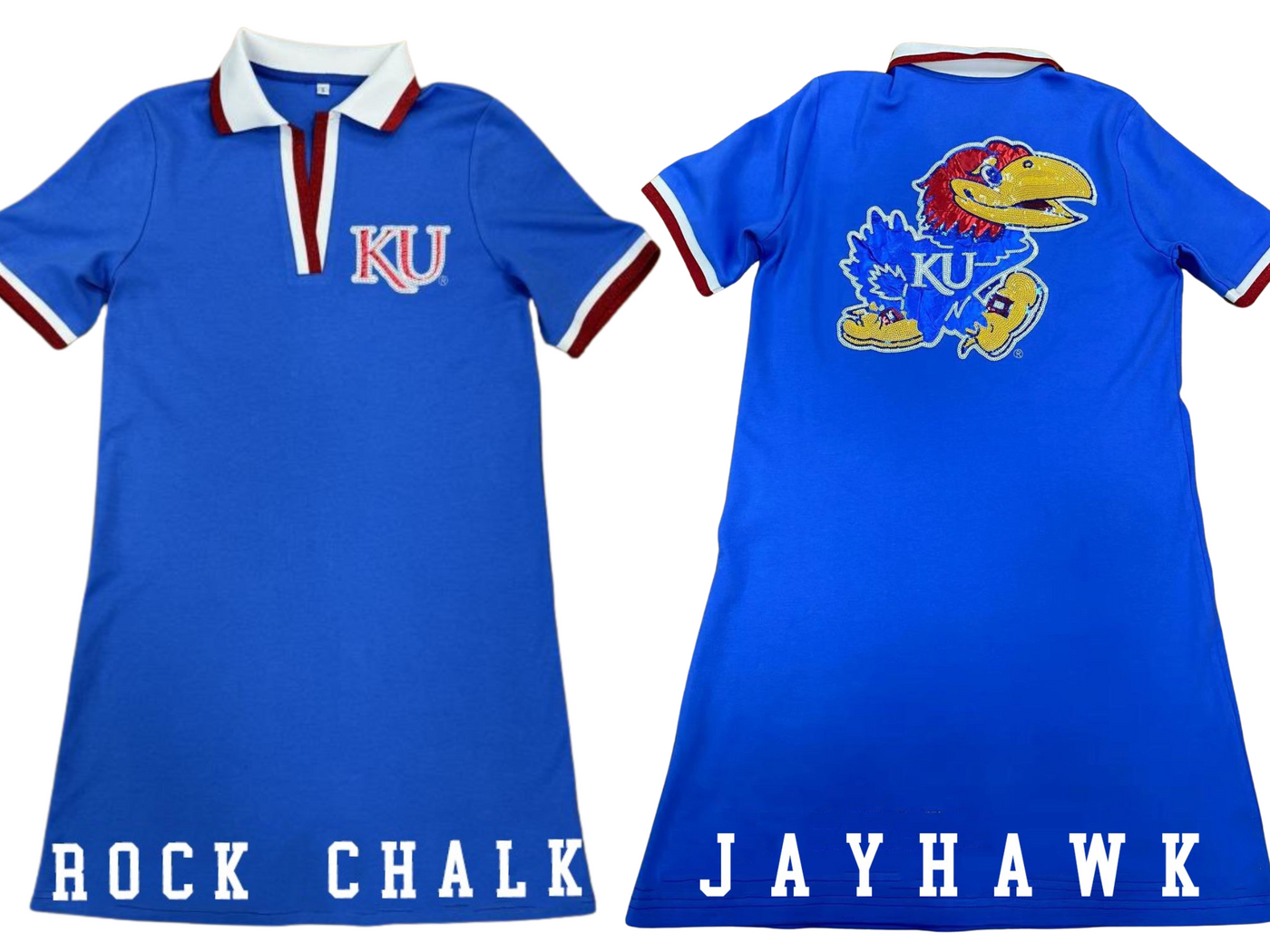 Kansas BC Club Dress with Jayhawk