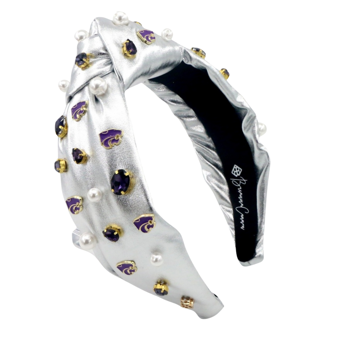 Kansas State Silver Logo Headband