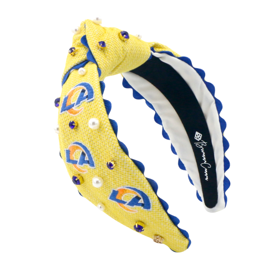 Los Angeles Rams Adult Cross Stitch Headband