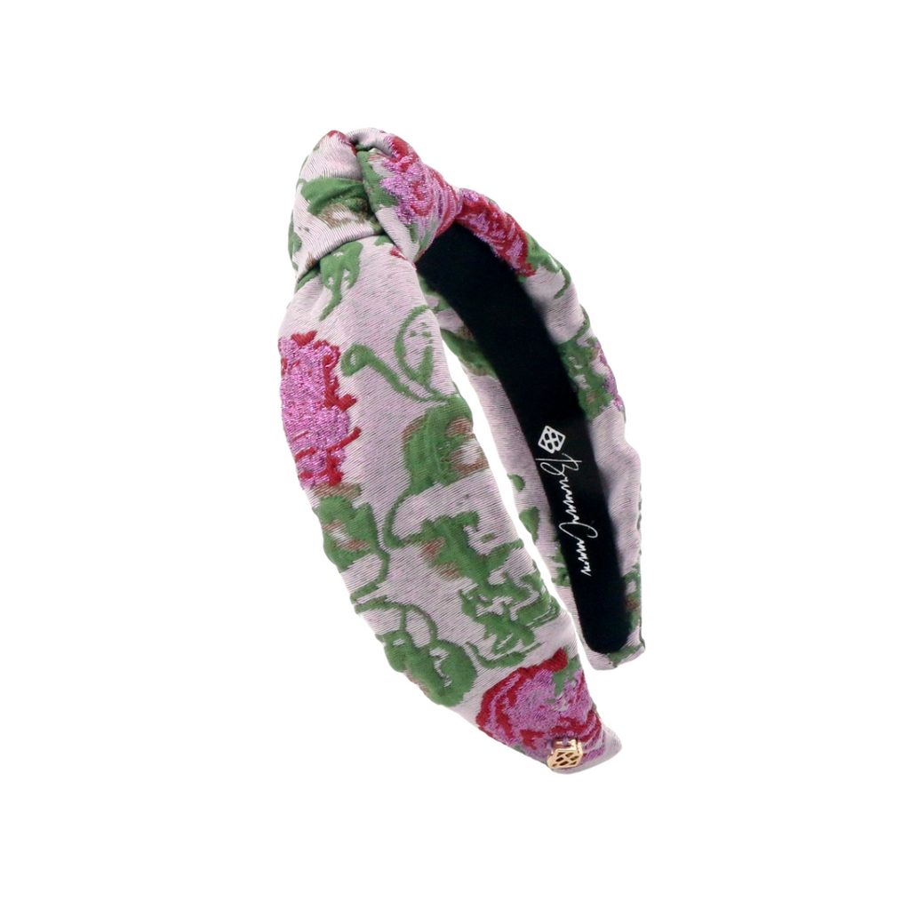 Child Size Lavender Roses Brocade Headband – Brianna Cannon display picture 1