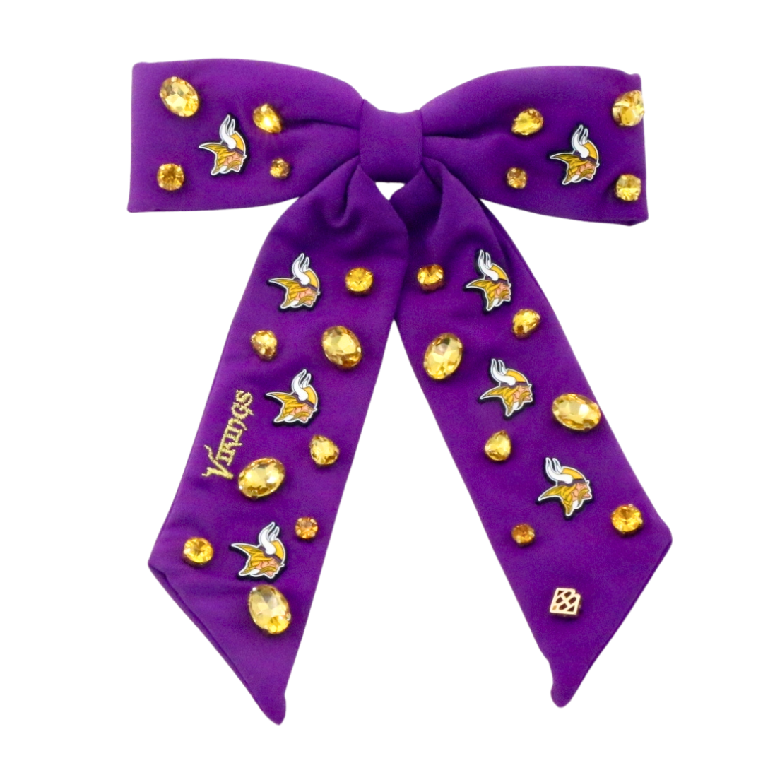 Minnesota Vikings Purple Bow Barrette