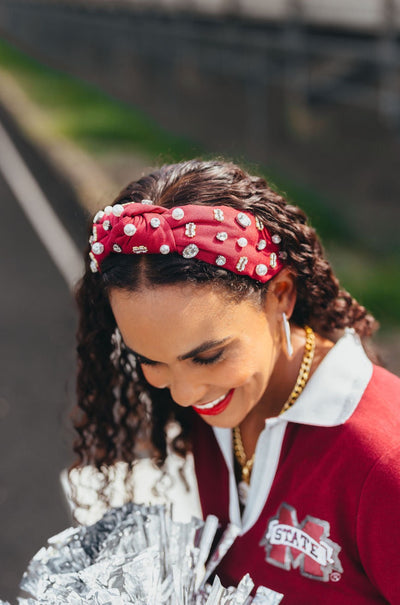 Mississippi State Maroon Logo Headband