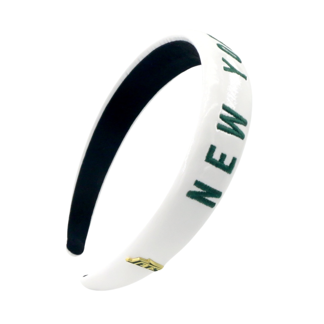 New York Jets Thin Embroidered Headband