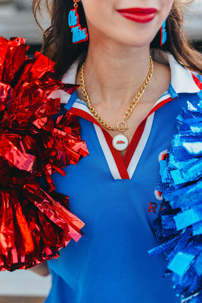 Ole Miss Logo Necklace