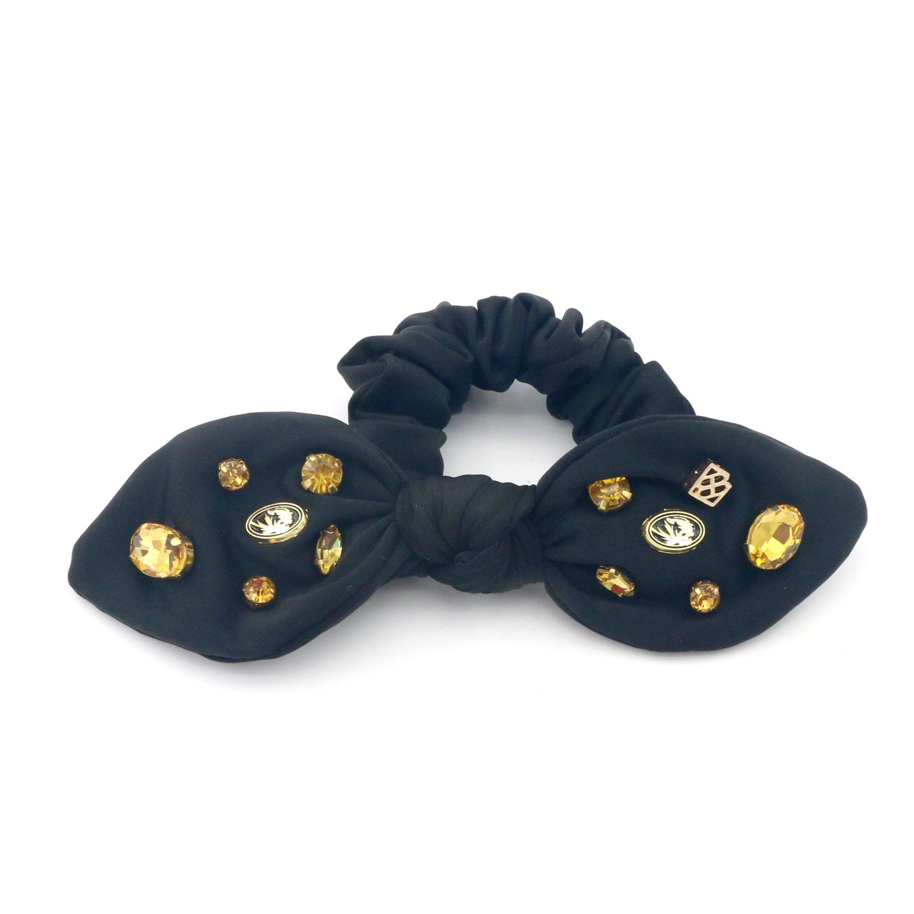 Missouri Black Logo Bow Scrunchie