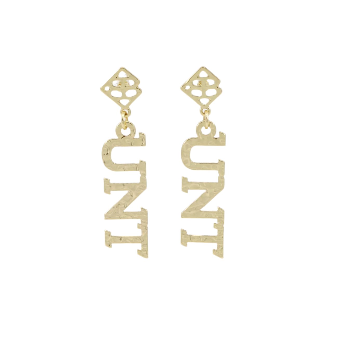 North Texas Gold Logo Earring with BC Logo PRE-ORDER (Est Ship 10/23)