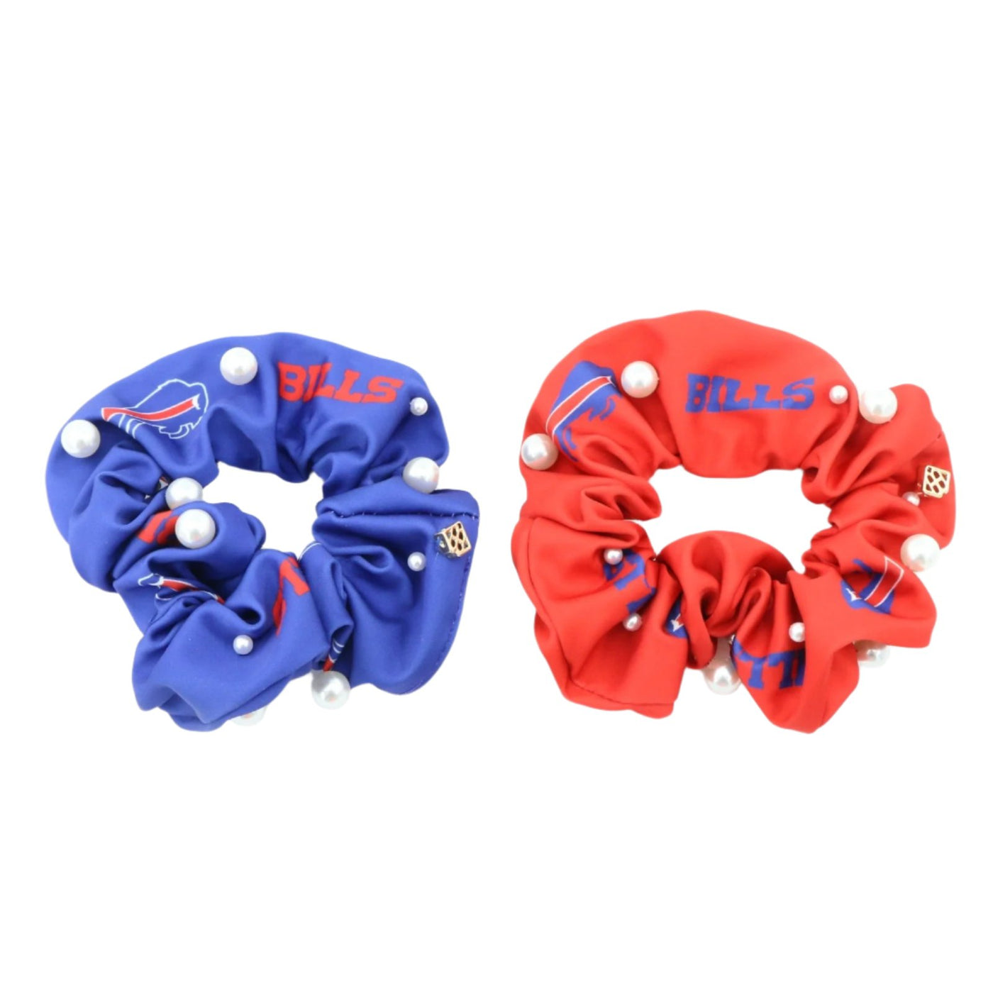Buffalo Bills Blue and Red Dual Scrunchie