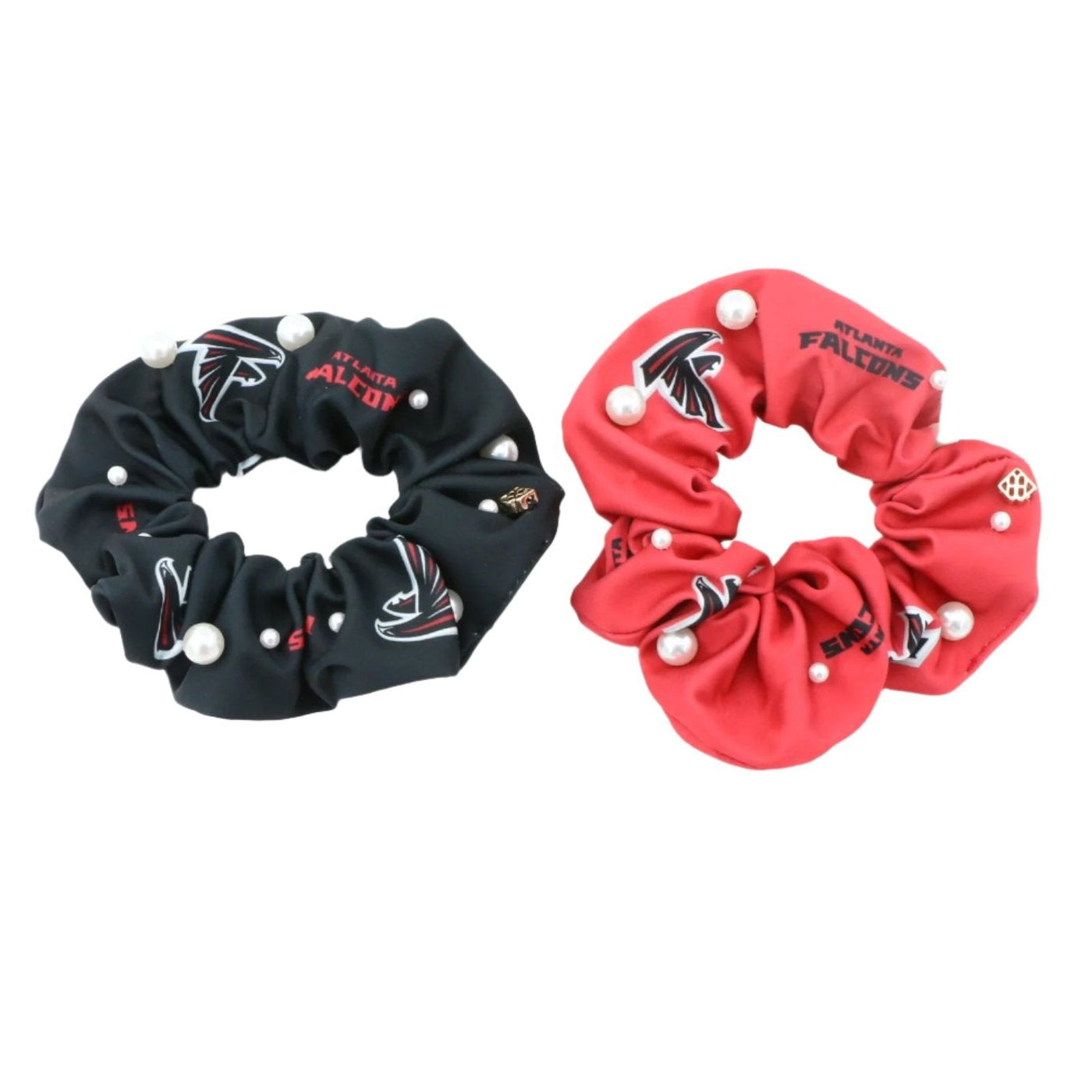 Atlanta Falcons Black and Red Dual Scrunchie