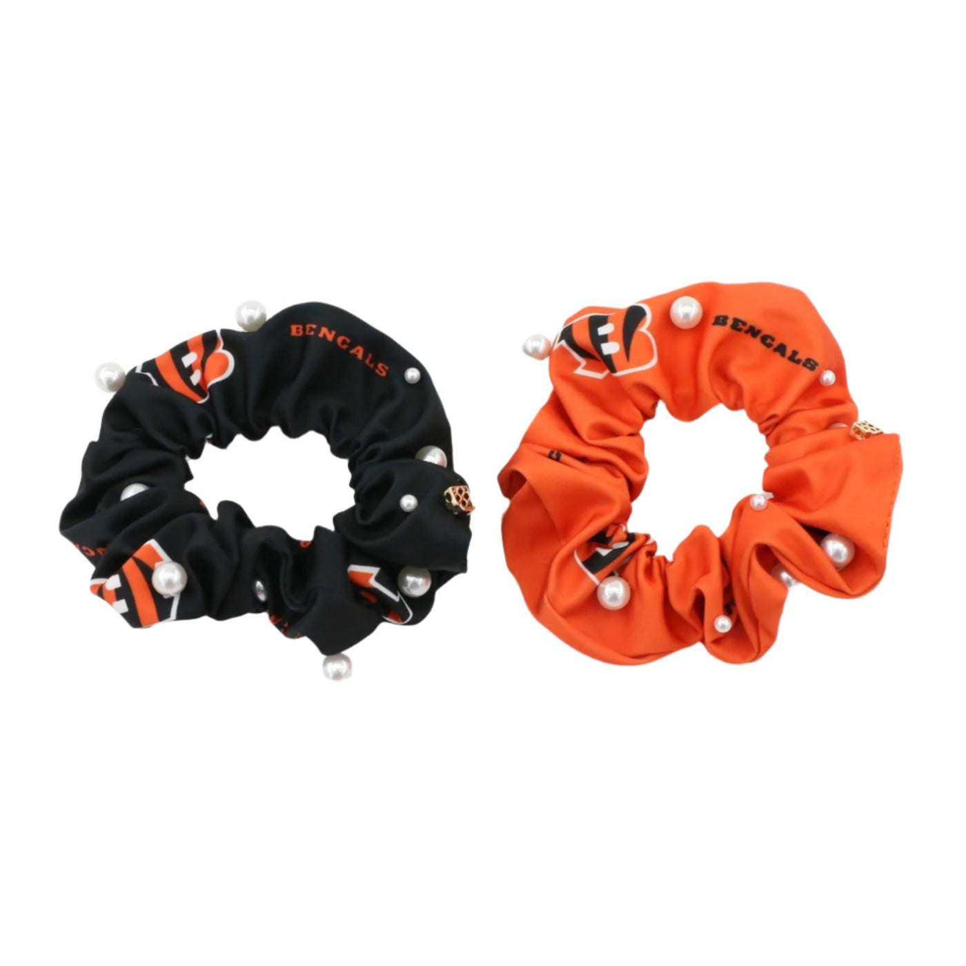 Cincinnati Bengals Black and Orange Dual Scrunchie