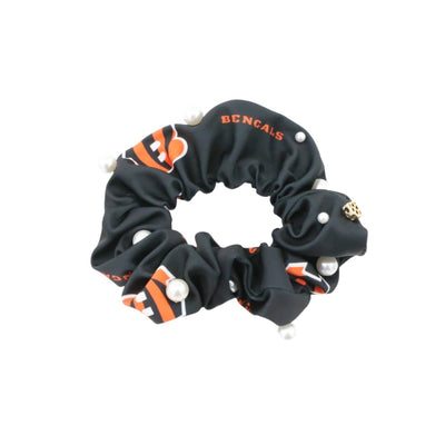 Cincinnati Bengals Black and Orange Dual Scrunchie